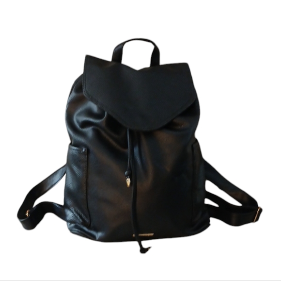 Rampage Black Leather Backpack - Picture 2 of 11